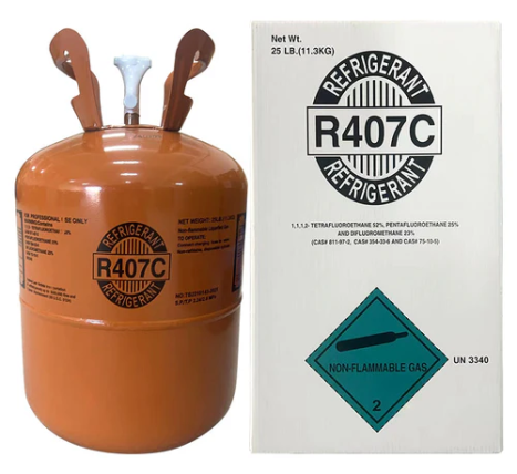 R407C Refrigerant 25Lb Tank Cylinder